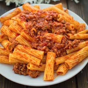 Rigatoni Bolognese